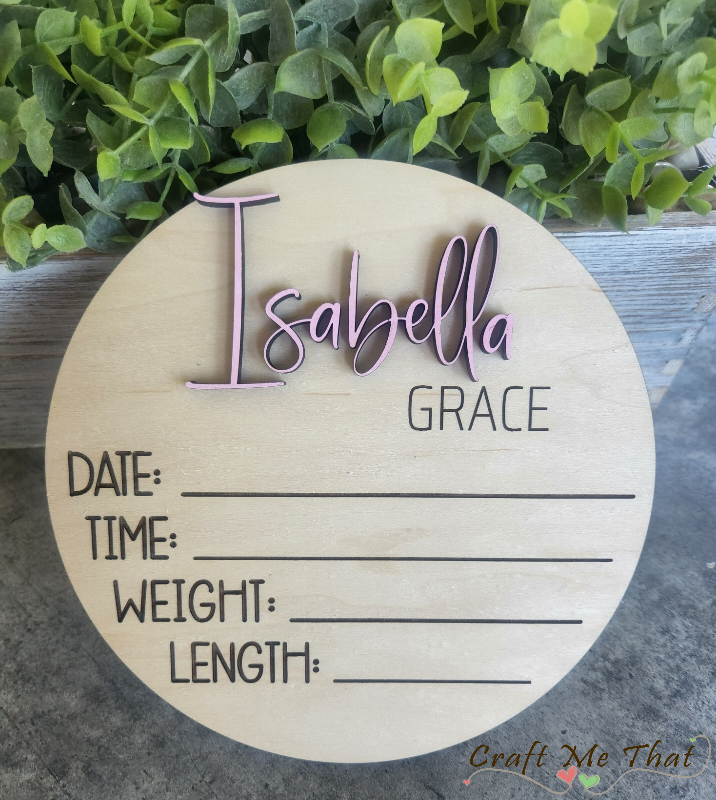 Baby Announcement Sign