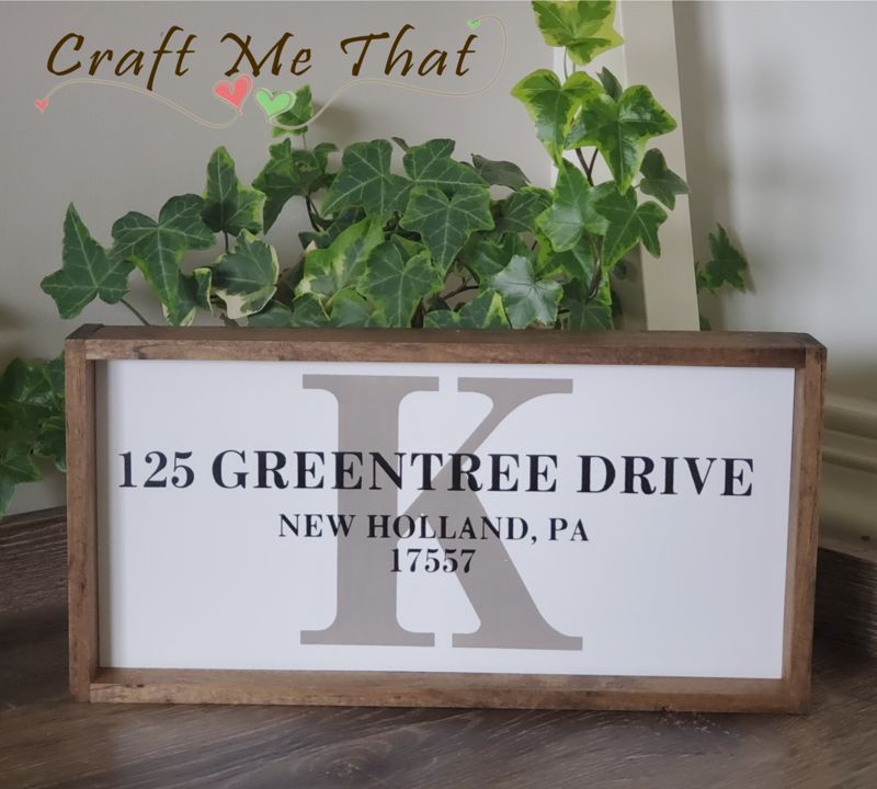 Home Address Sign