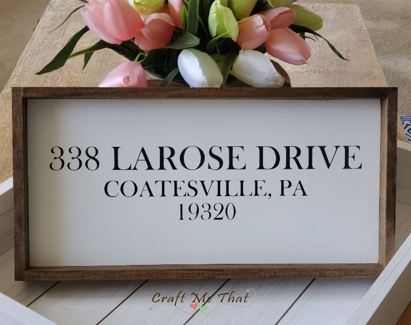 Home Address Sign