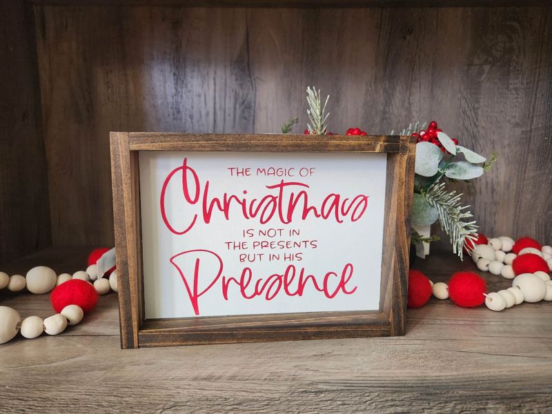 The Magic of Christmas Religious Sign