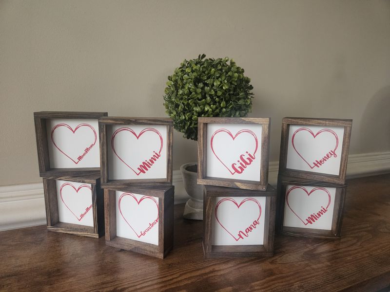 Mother's Day Heart Sign