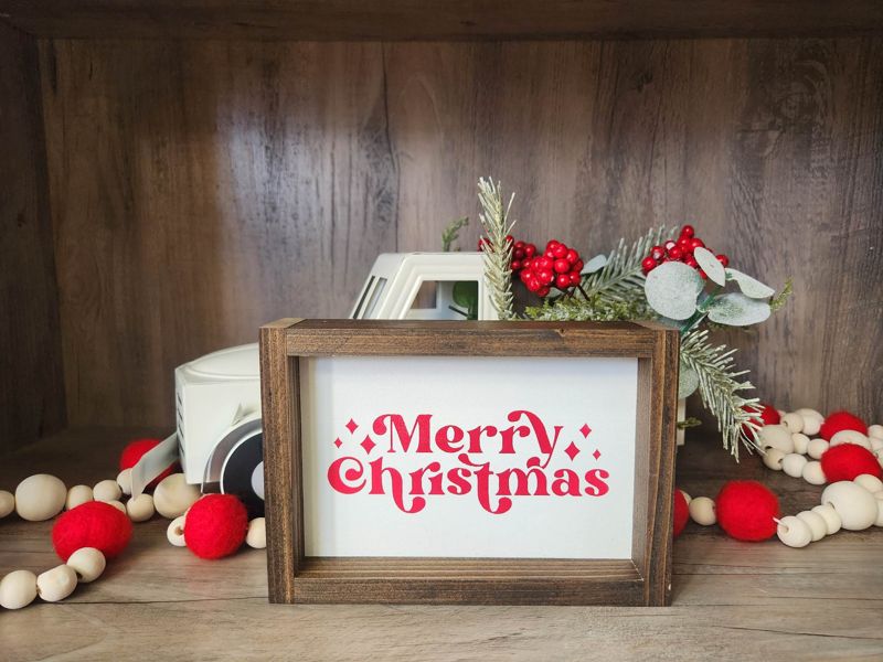 Merry Christmas, retro text