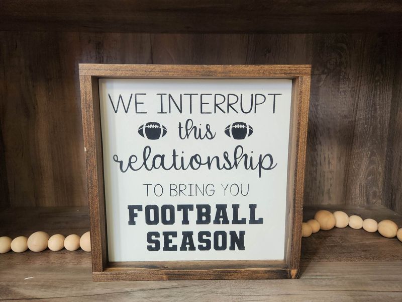We interrupt this marriage/relationship to bring you football season