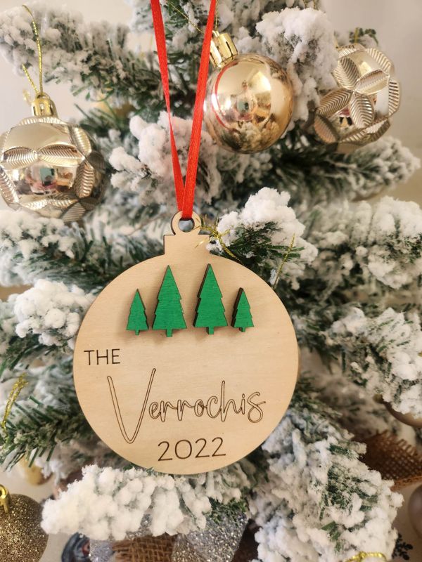 Family 2022 Ornament w/Trees
