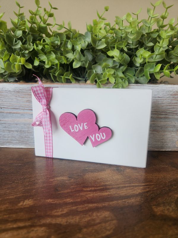 Love You Free Standing Envelope - PINK