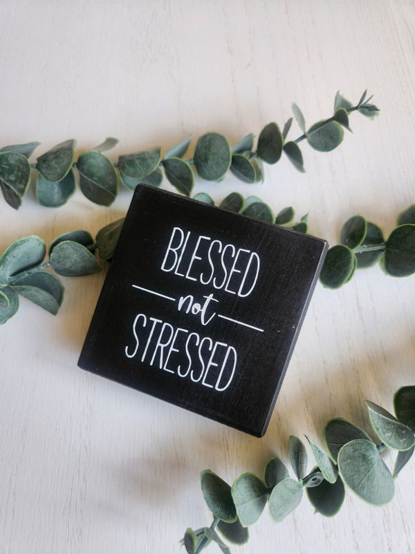 Blessed Not Stressed - BLACK