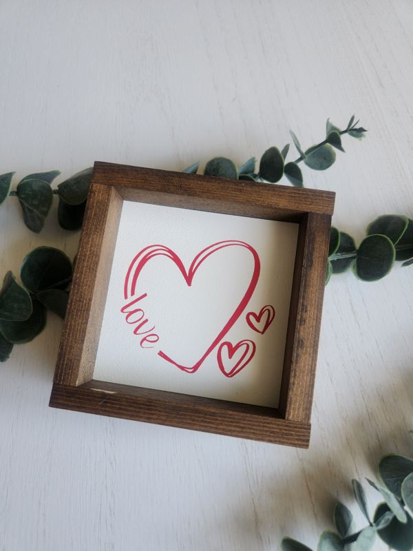 Love with 2 Side Hearts - RED