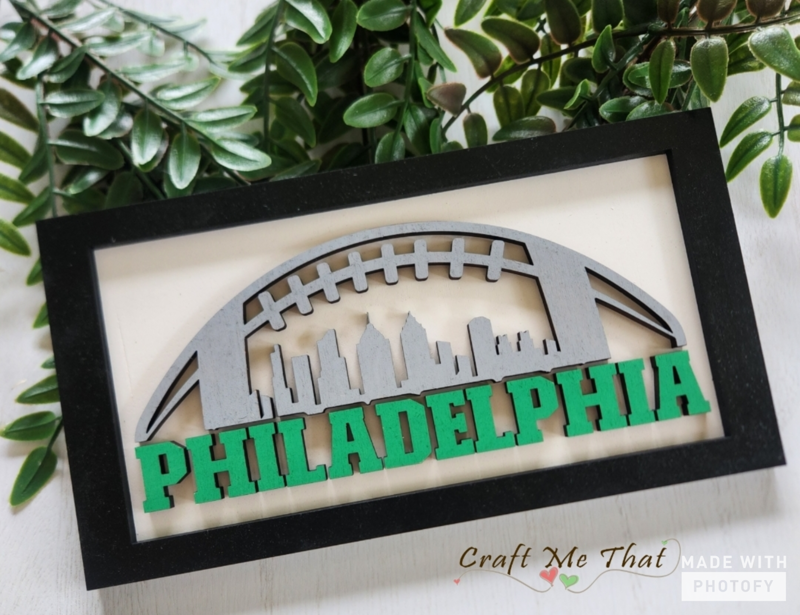 Philadelphia Football Skyline