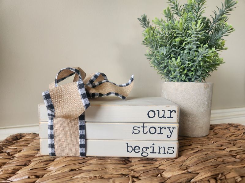 Our Story Begins Book Stack