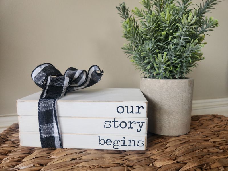 Our Story Begins Book Stack