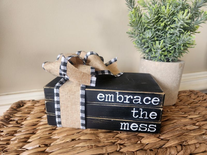 Embrace The Mess Book Stack