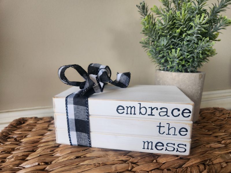 Embrace The Mess Book Stack