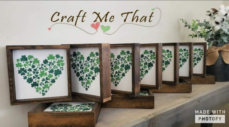 Two Colored Shamrock Heart
