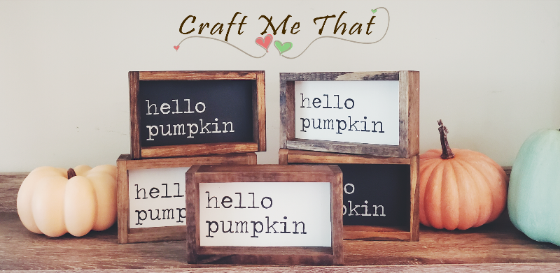 Hello Pumpkin Mini Sign