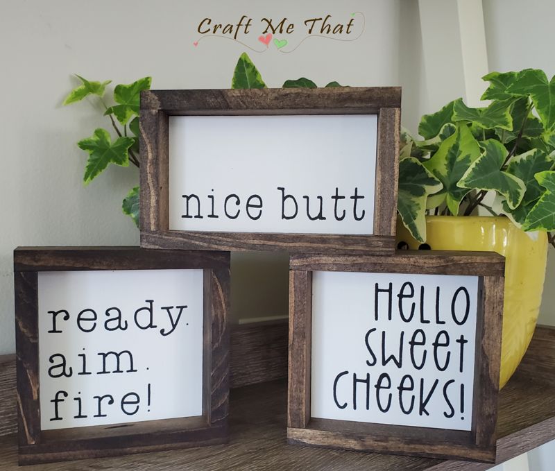 Mini Bathroom Signs