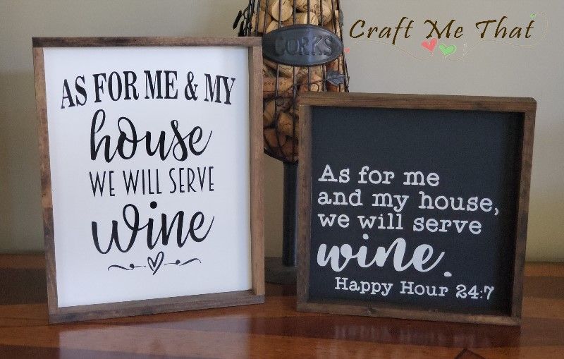 As For Me and My House We Will Serve Wine - White