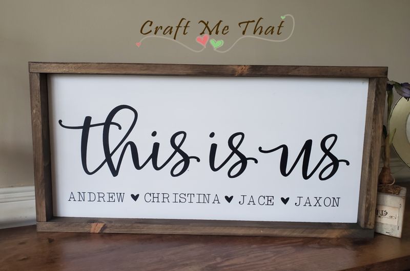 This Is Us - Family Sign