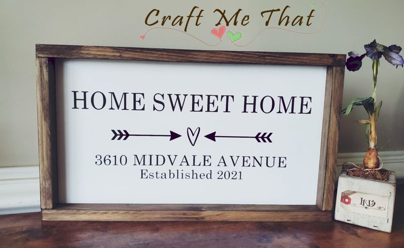 Home Sweet Home - Address Sign