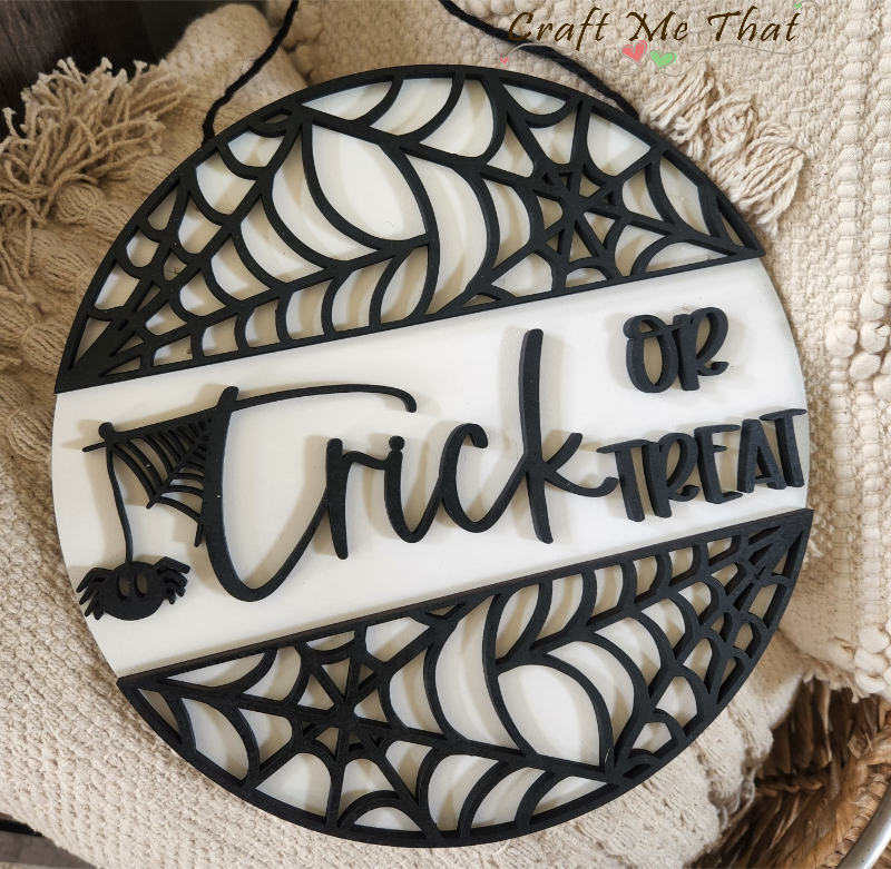 Trick or Treat 3D Door Hanger