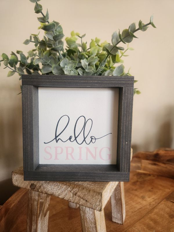 Hello Spring - Square Sign