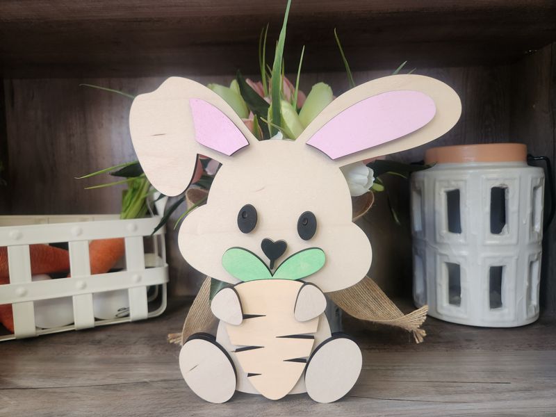 Bunny With Carrot Decor