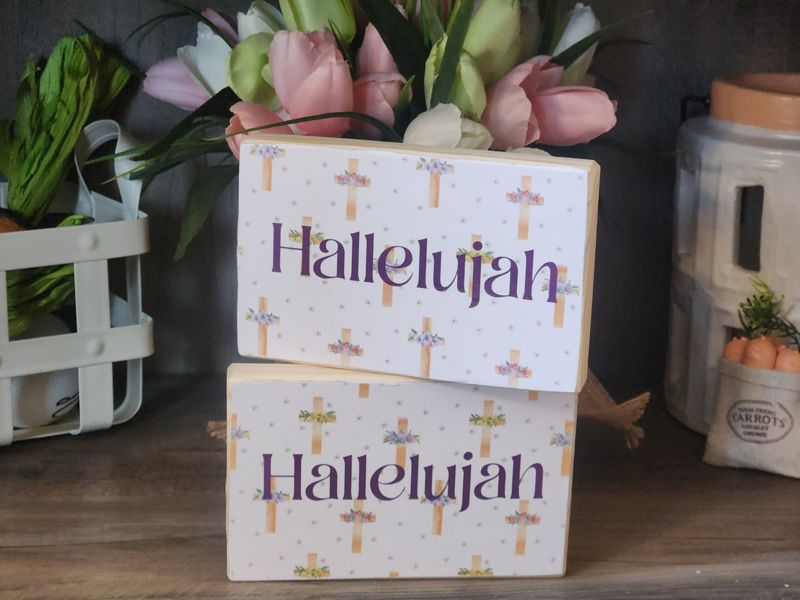 Hallelujah Patterned Sign