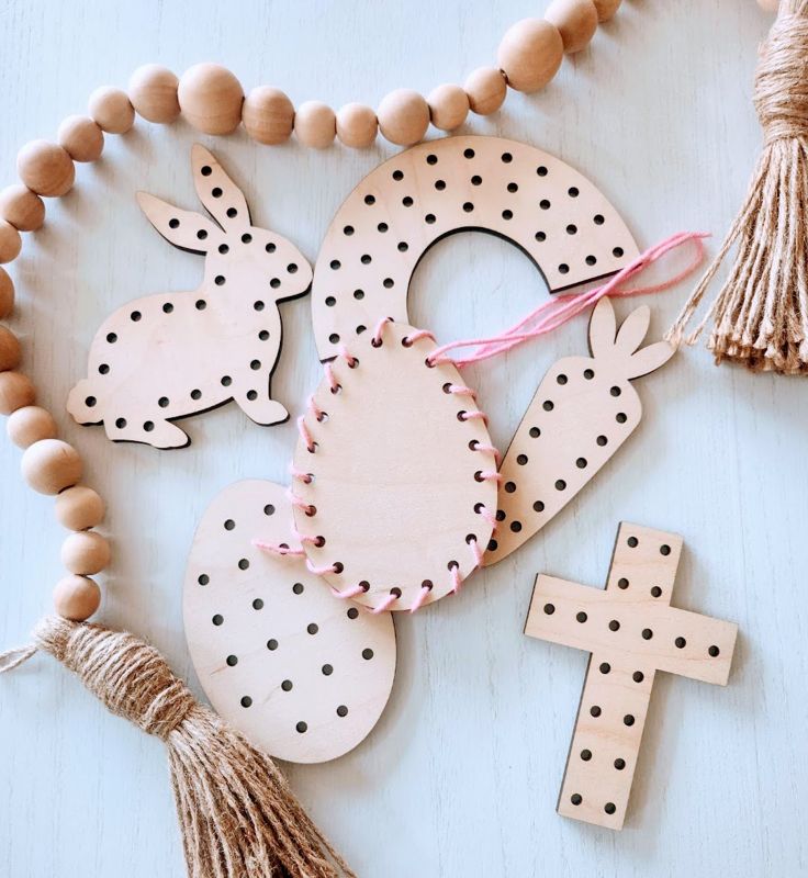 Easter Yarn Lacing Craft Kit