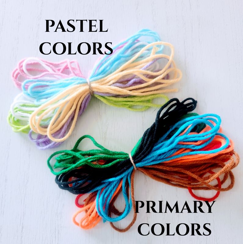 ABC, 123 Shapes Yarn Lacing Craft Kit