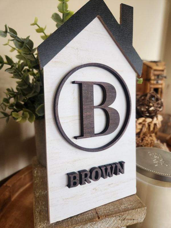 Family Name House Sign