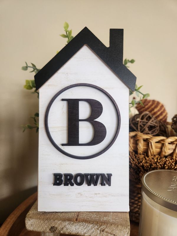 Family Name House Sign
