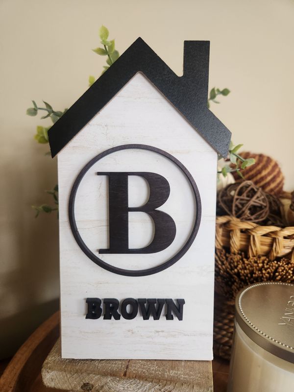 Family Name House Sign