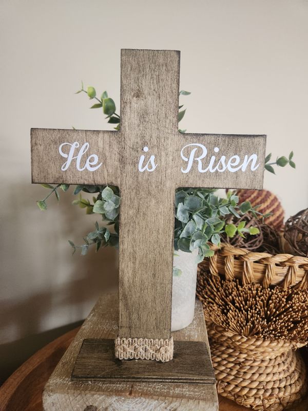 He Is Risen Cross