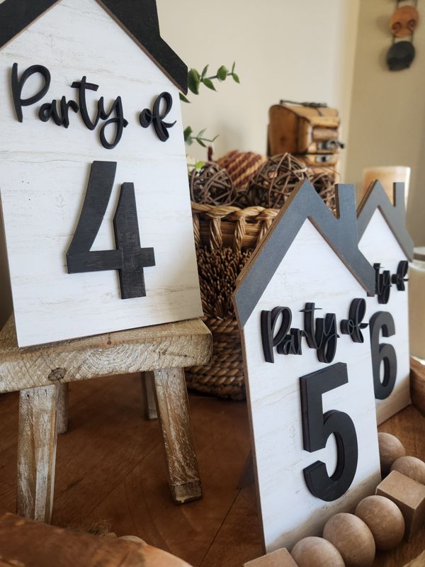 Party of 3D Free Standing Sign