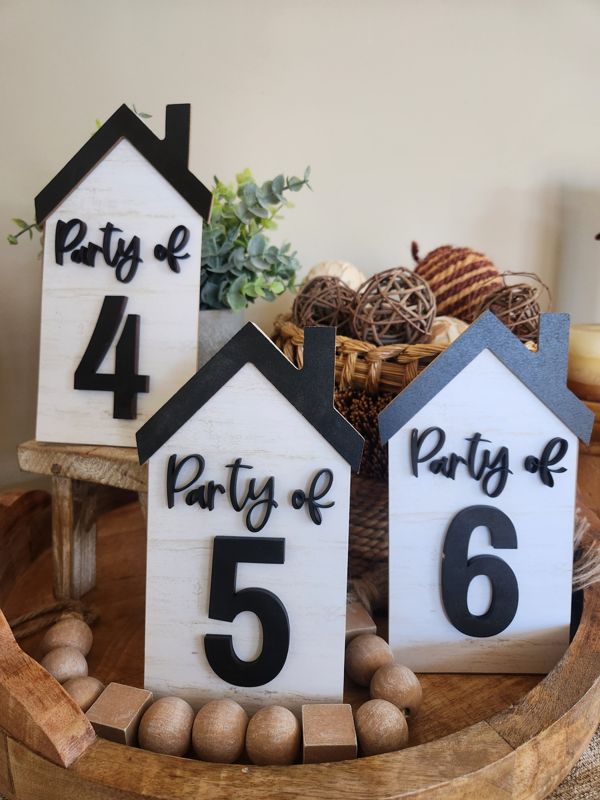 Party of 3D Free Standing Sign