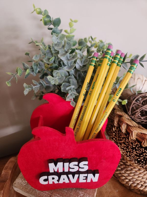 Custom Teacher Pencil Holder