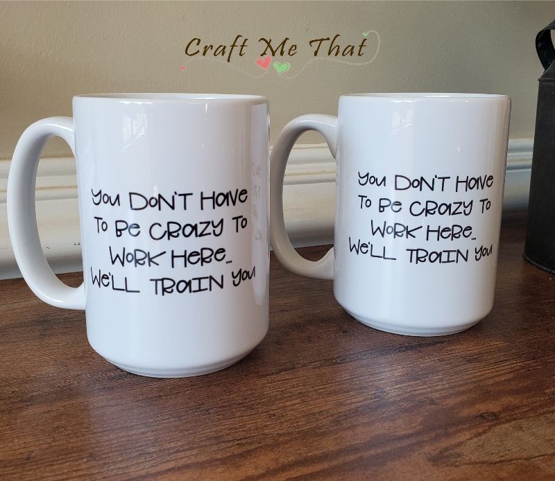 You Don't Have to be Crazy to Work Here, We'll Train You Mug