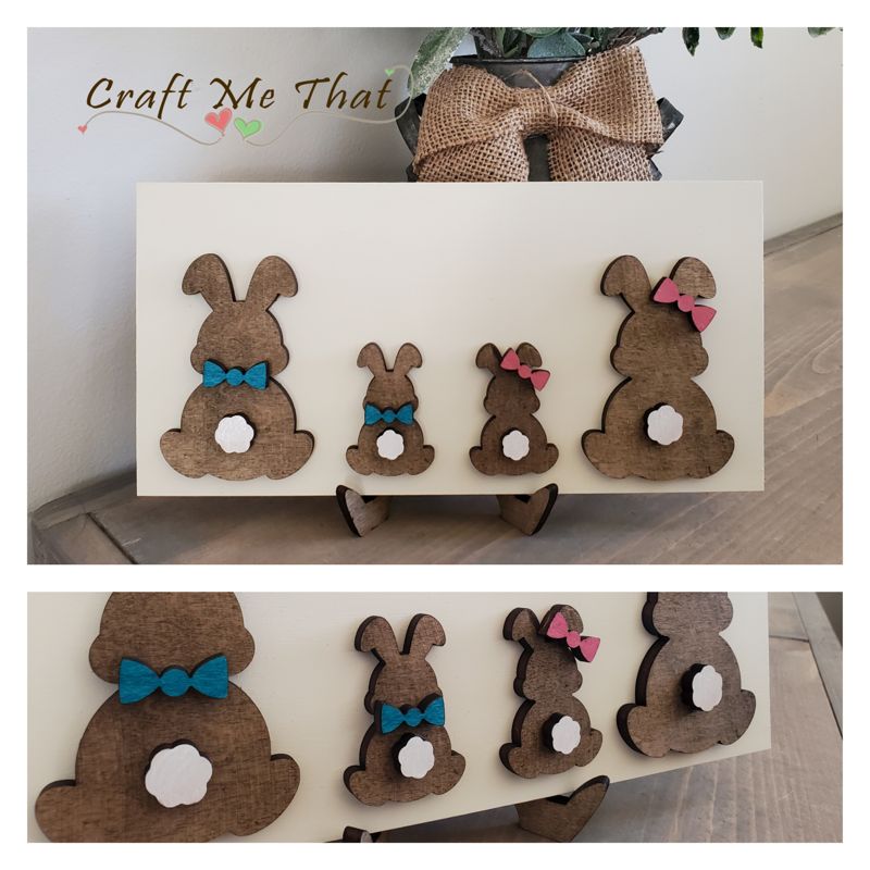 Bunny Family Sign