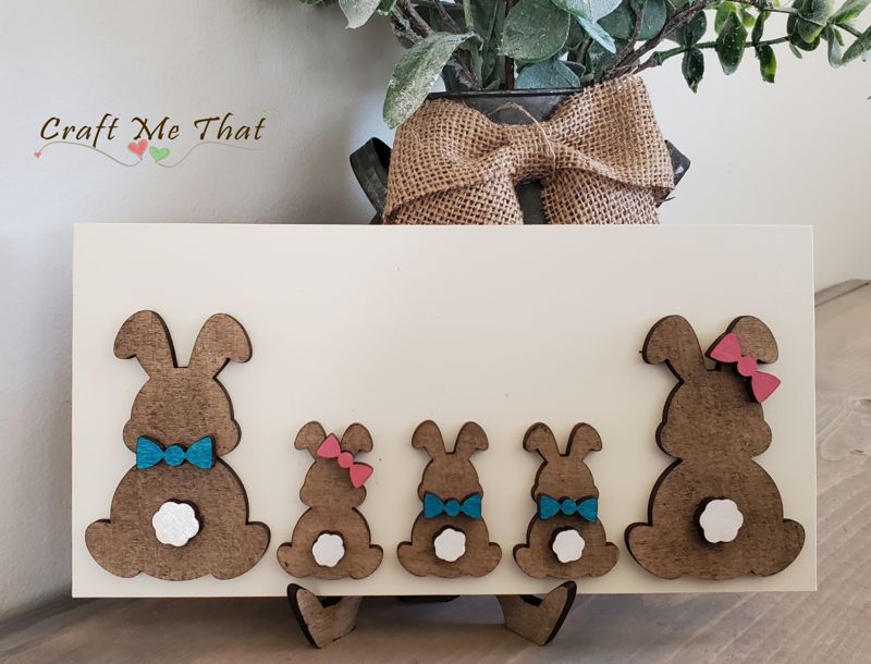 Bunny Family Sign