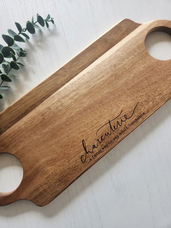 2 Handle Charcuterie Board