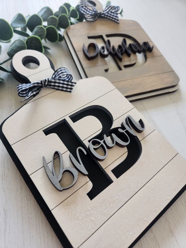 Family Name Cutting Board Sign
