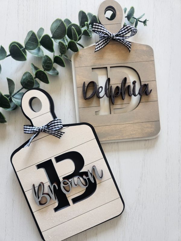 Family Name Cutting Board Sign