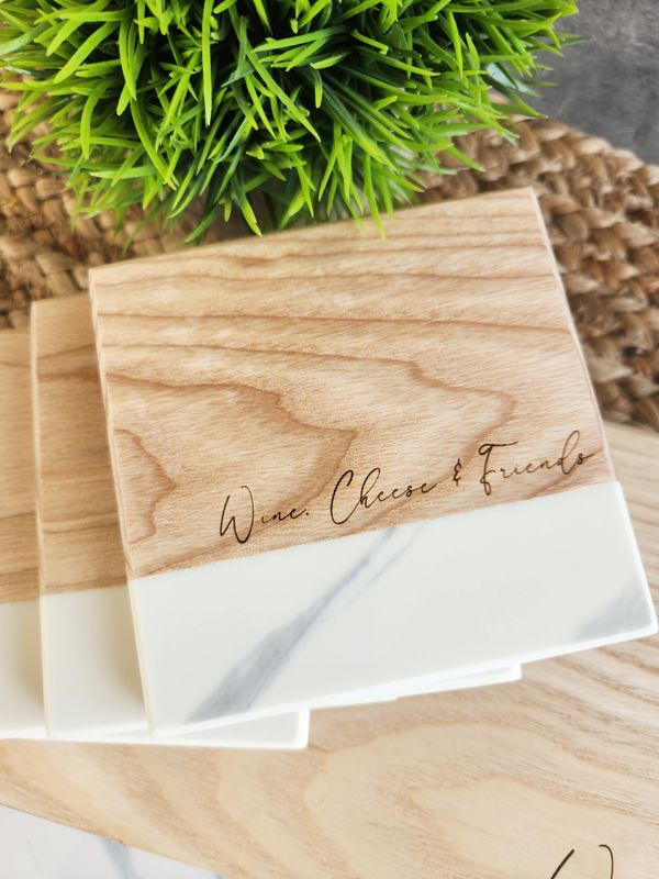 Cutting Board - Wine, Cheese and Friends