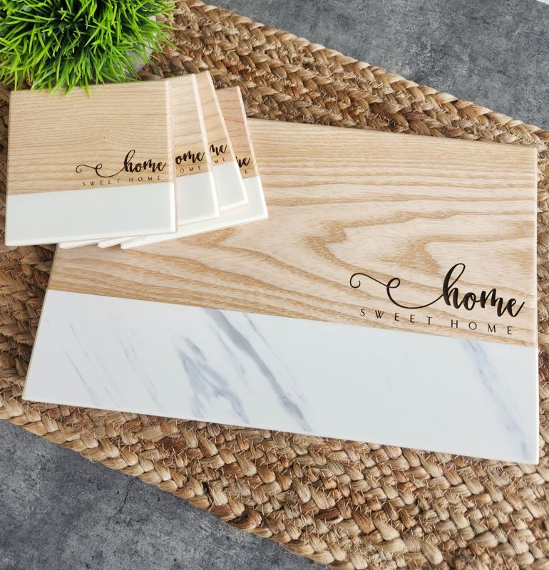 Wood Coasters - Home Sweet Home