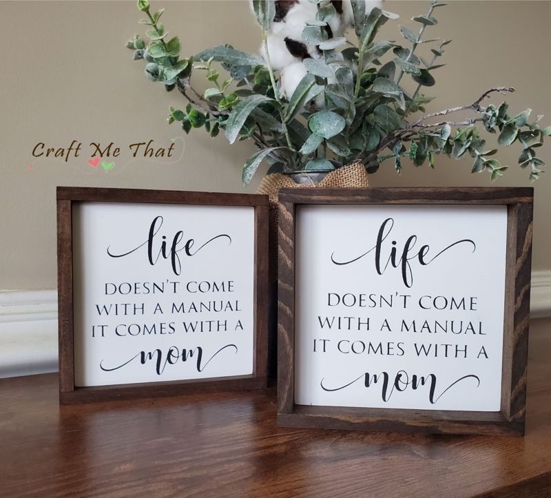 Life Doesn't Come with a Manual - it comes with a Mom
