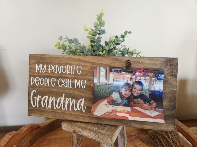 My/Our Favorite People Call Me/Us - Grandparents Photo Holder