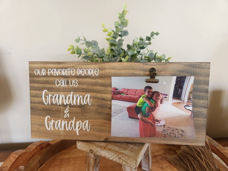 My/Our Favorite People Call Me/Us - Grandparents Photo Holder