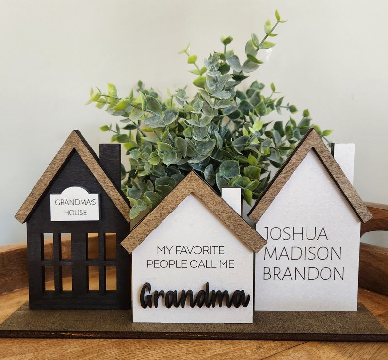Grandparent House Set - SINGULAR OR PLURAL FORM