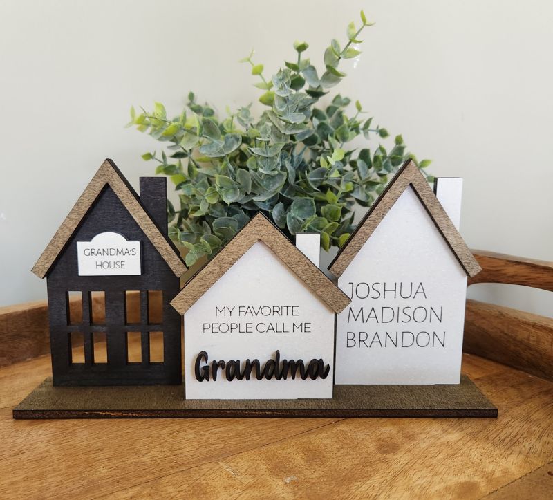 Grandparent House Set - SINGULAR OR PLURAL FORM