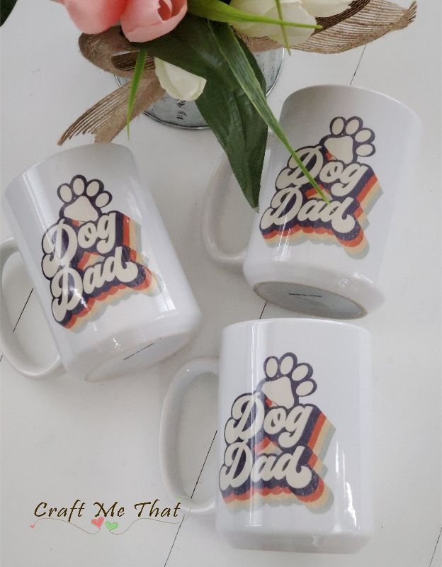 Retro Dog Dad Mug