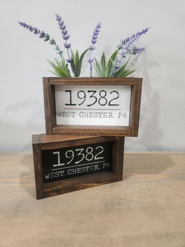 19382 - 3X5 SIGN - WHITE BASE